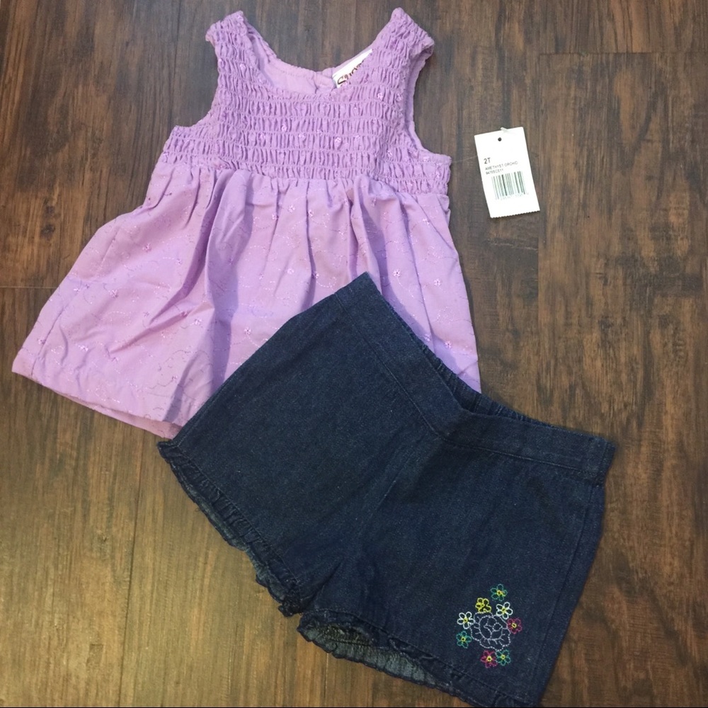 Sugar Cookies Toddler Girl shorts and Top Set 2T